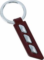 Sleutelhanger Maserati KMU4160123 Huid Bordeaux