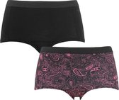 Björn Borg dames mini shorts 2P core zwart & roze - XXL