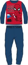 Marvel Spiderman - fleece pyjama - rood/blauw - maat 116