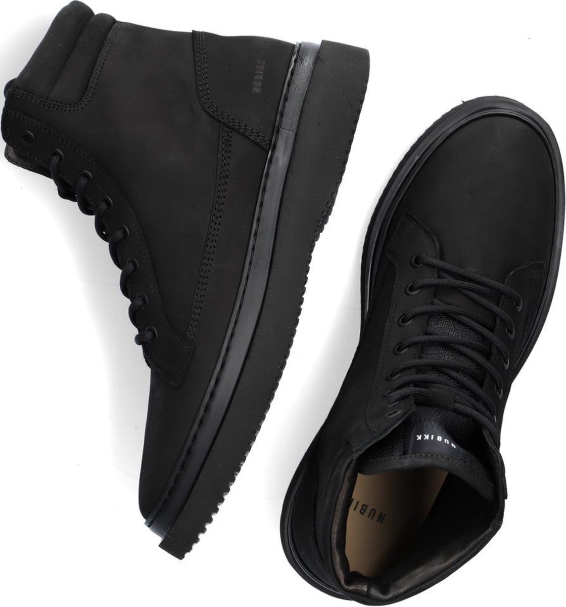 Zwarte Nubikk Veterboots Jonah Dune Maat 44 | bol.com