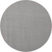 Vloerkleed - rond - wol - grijs - diameter 200 cm