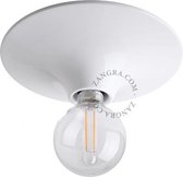 Zangra gelakte wand- of plafondlamp - wit