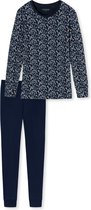 Schiesser Essentials Comfort Fit Vrouwen Pyjamaset - Donkerblauw - Maat 38