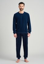 Schiesser Warming Nightwear Mannen Pyjamaset - Nachtblauw - Maat M