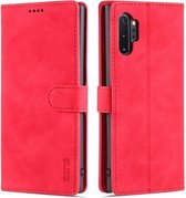 Voor Samsung Galaxy Note10+ AZNS Huid Voelen Kalf Textuur Horizontale Flip Lederen Case met Kaartsleuven & Houder & Portemonnee (Rood)