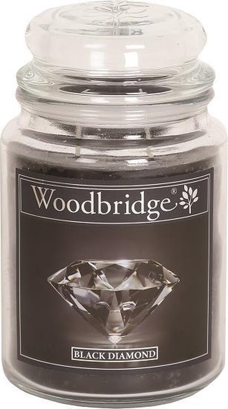 Woodbridge Black Diamond 565g Grande bougie avec 2 mèches