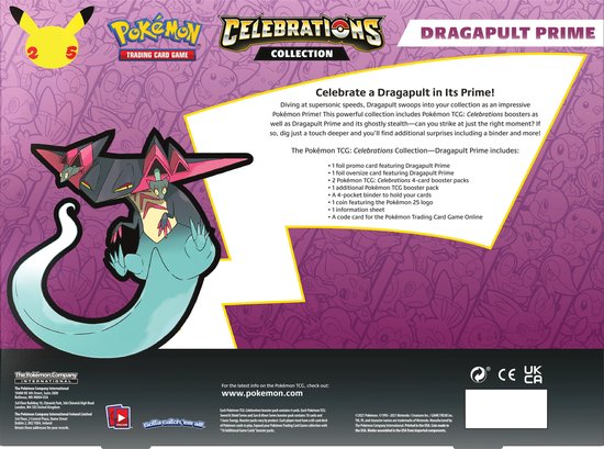 Pokémon Celebrations Collection Box Dragapult Prime - Pokémon Kaarten - Pokémon