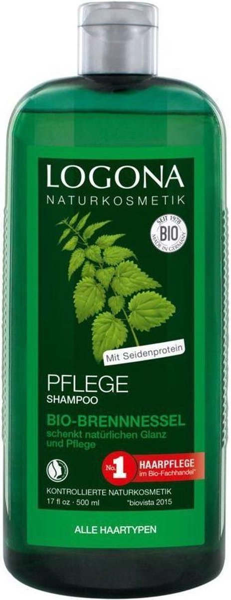 Logona - Care shampoo - Organic nettle - 500 ml.