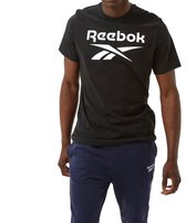 Reebok Graphic Series Stacked Shirt Zwart Heren - Maat XXL