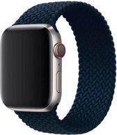 Wabando Gevlochten Solobandje Nisha Middernachtblauw compatibel met Apple Watch 45/44 mm - bandlengte M