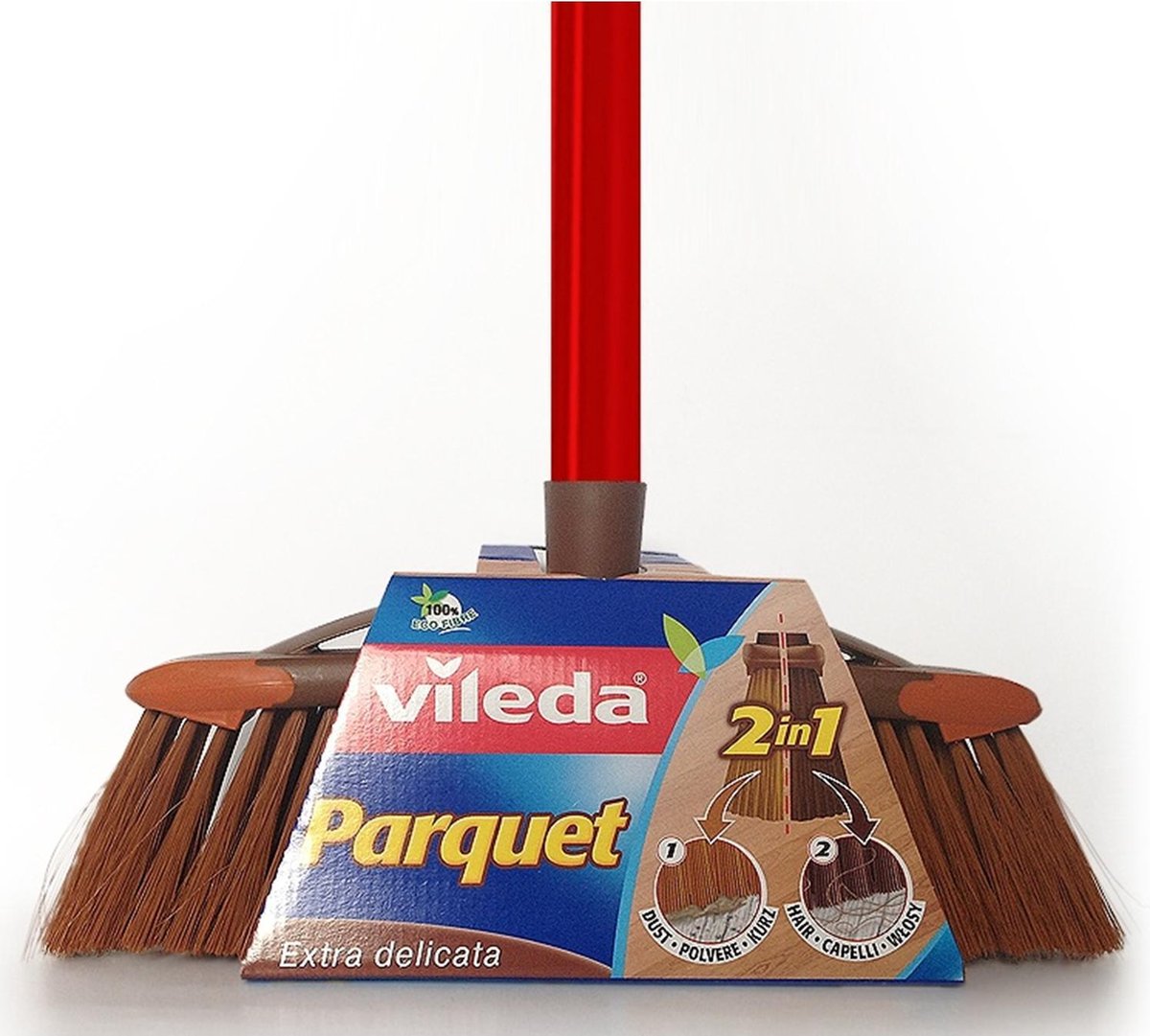 Goedkoopste Vileda 2in1- Parketborstel / Parketborstel met Stiehl