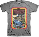 Stranger Things Heren Tshirt -XL- Retro Poster Grijs