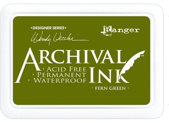 Ranger Archival Stempelkussen - Ink Pad - Fern green