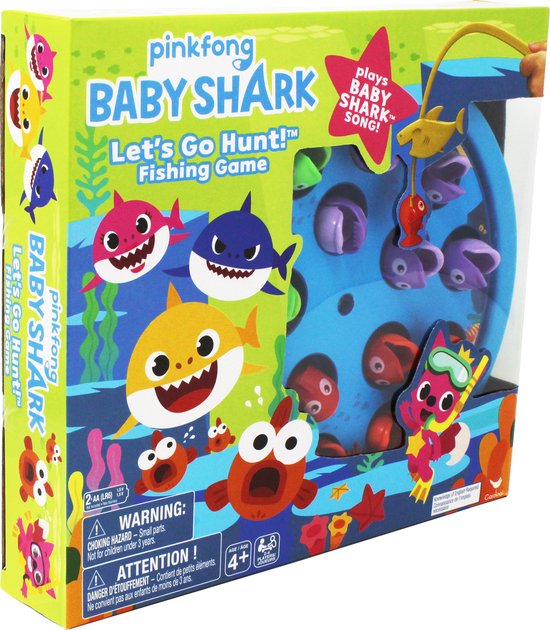Gezelschapsspel: Spin Master Baby Shark laten we op jacht gaan hengelspell! - Bordspel, uitgegeven door Cardinal