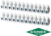 Conex Kroonklemmenstrook / kroonstenen 12p 0,5 t/m 4 mm² wit dual pack