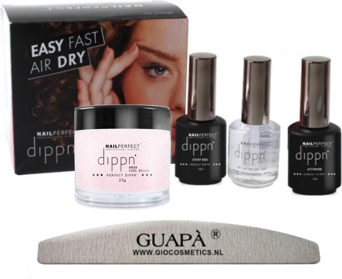 GUAPÀ® Acryl Nagels Dip Poeder Starterskit | Dip powder | Dipping acryl poeder | Ciao Bella