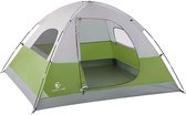 tent 4 persoons -alpha camp dome 3-4 man tent, waterdichte camping / festival tent - (WK 02123)