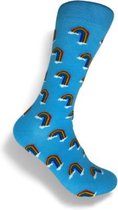 JustSockIt Regenboog sokken - Sokken - Leuke sokken - rainbow socks - Cadeau voor vrouwen - Verjaardag cadeau