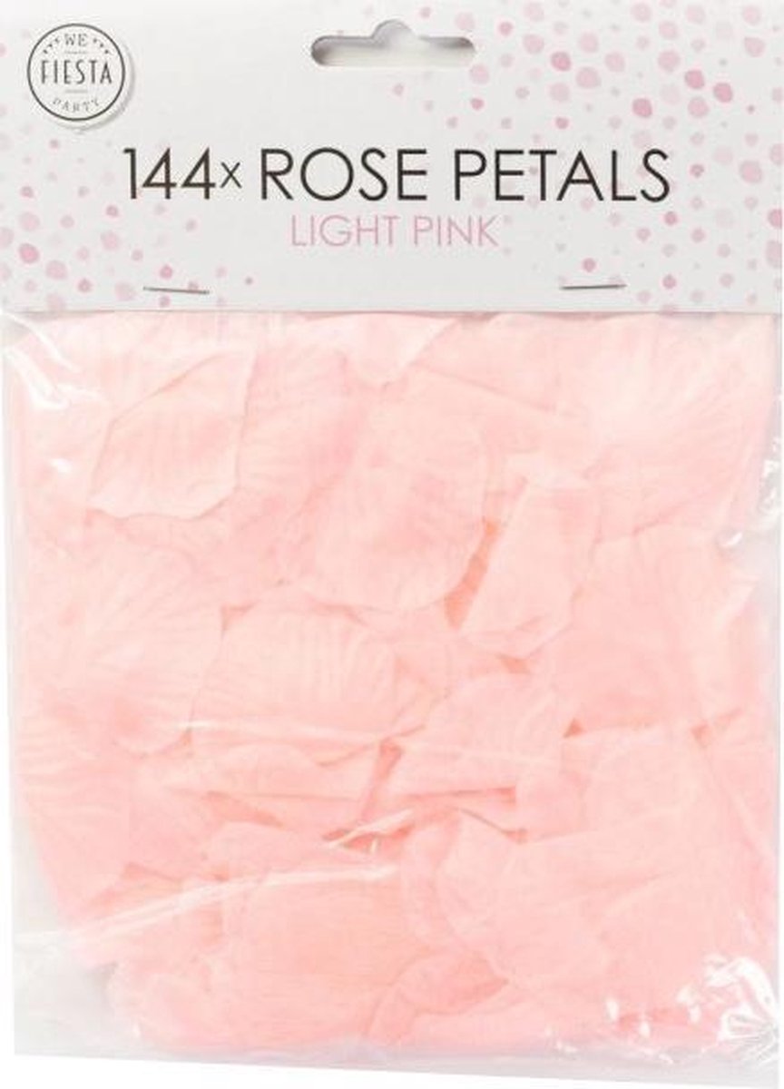 144 licht roze rozenblaadjes