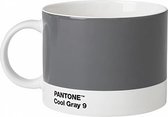 Pantone Theekop en schotel - Bone China - Cool Gray 9 C