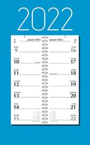 MGPcards - Omlegweekkalender 2022 - Week begint op Zondag - Blauw