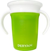 Deryan luxe Quuby Drinkbeker 360 trainer  - Oefenbeker - Antilekbeker -  Lemon