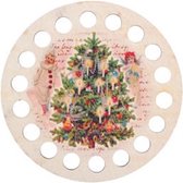 Garenhouder Van Hout - Kerstboom - Voor Borduurgaren