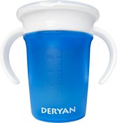 Deryan luxe Quuby Drinkbeker 360 trainer - Oefenbeker - Antilekbeker - Blauw