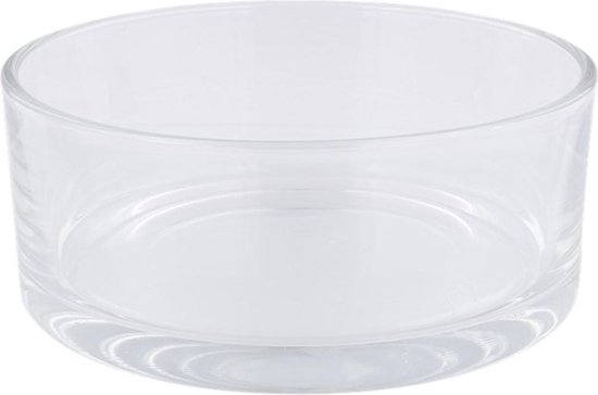 Glazen schaal | transparant | diameter 19cm | hoogte 8 cm