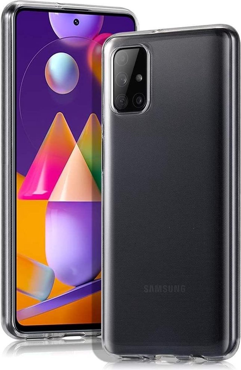 Flexibele achterkant Silicone hoesje transparant Geschikt voor: Samsung Galaxy M31s