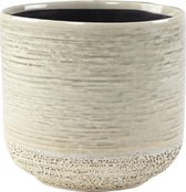 Pot Issa Light Grey 15x15cm grijze ronde bloempot voor binnen