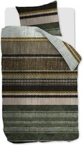Beddinghouse Lola - Flanel - Dekbedovertrek - Eenpersoons - 140x200/220 cm - Groen