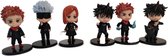Jujutsu Kaisen - Actie Figuren - Speelgoed - Zesdelige Set