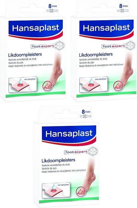 Hansaplast Footcare Likdoorn Pleister 3x8 stuks | bol.com