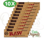 RAW Connoisseur Classic 1 1/4 Size + tips Vloei - Vloeipapier - Rolling paper (Smoking) - Korte Vloei - 8 stuks