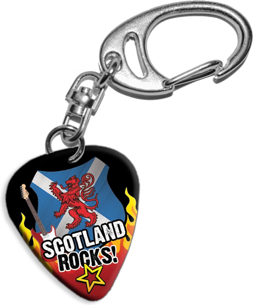 Plectrum sleutelhanger Scotlands Rocks!