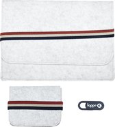 LAPPR® - Picta I - Laptoptas - Laptophoes - Laptop Sleeve - Vilt - Laptophoes 12 inch - Grijs + Gratis Webcam Cover