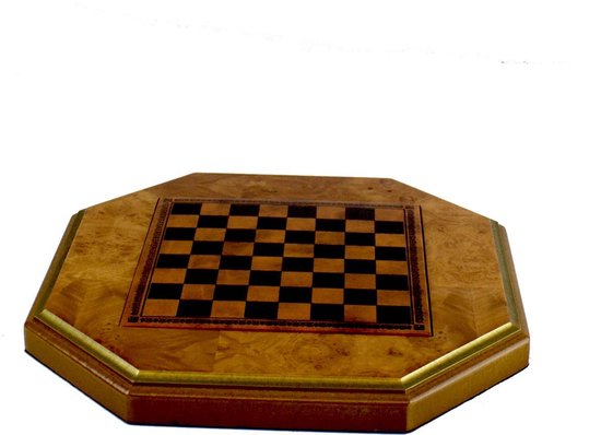 Afbeelding van het spel Houten miniatuur schaakset met opbergruimte