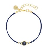 Swarovski Navy Blue armband - Mint15 - Goud