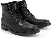 DenBroeck Hawkins St. Hoge heren veterschoenen - Gevoerde boots - Zwart Leer - Maat 43