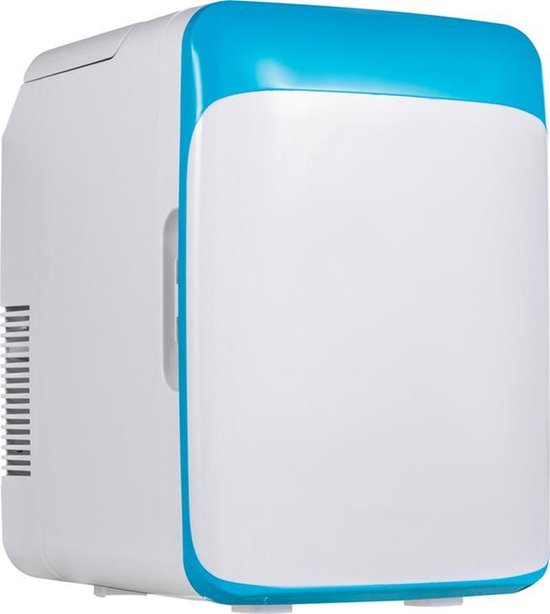 Koelkast: BrightWise® Mini Koelkast Incl. Draagbaar handvat & auto-oplader - Minibar – Barmodel - Portable koeler - Energiezuinig - 26 x 25 x 35 cm - Blauw, van het merk Merkloos
