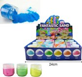 Speelzand - Hydrofoob Zand - Magic Sand - Sand - Zand Dat Niet Nat wordt - In 3 Kleuren - Geel - Roze - Groen - 107 Gram - Speelgoed Zand Creatief - Fantastic Sand - Speelgoed Voor