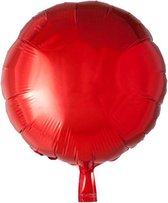 Wefiesta Folieballon 45 Cm Rood