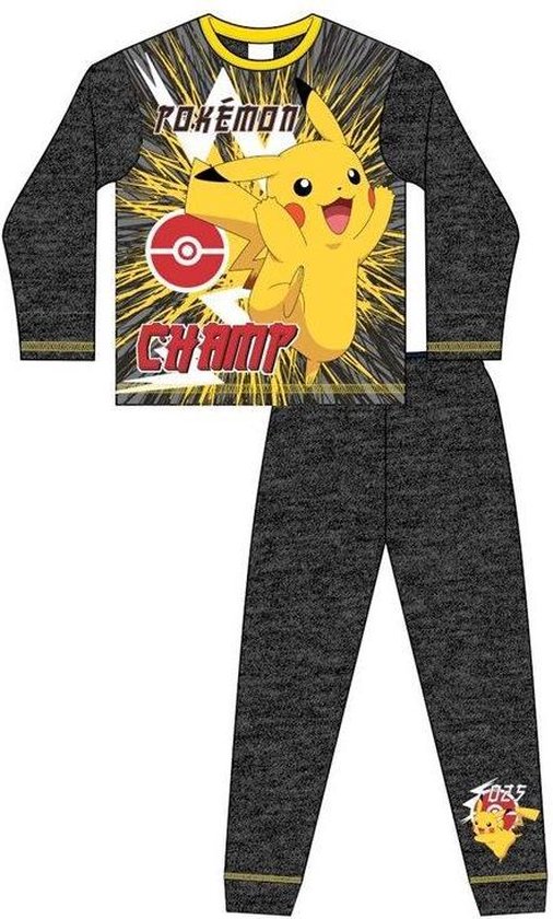 cocaïne Inferieur Mier Pokemon - kinder-tiener-pyjama- "Pikachu champ " - maat 110/116 | bol.com