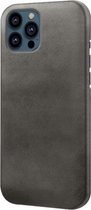 Casecentive Leren Back case - hoesje - cover geschikt voor iPhone 13 Pro - zwart