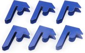 Connecteurs de baie T-Rax de Monster Racking - Bleu (paquet de 6)