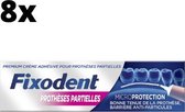 Fixodent Microseal Kleefpasta voor Gedeeltelijke Gebitsprotheses - 8 x 40 gram - Voordeelpakket