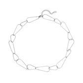 Ketting Big Drops Zilver Stainless Steel