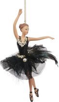 Viv! Christmas Kerstbal - Ballerina - zwart - 19cm