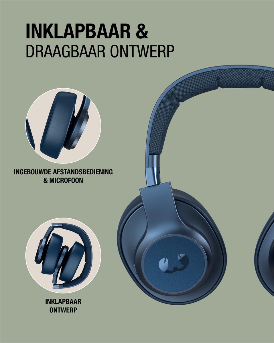 Fresh 'n Rebel Clam Draadloze Over-ear Koptelefoon - Steel - afbeelding 3